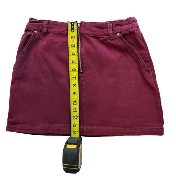 Sofi Angel Burgundy Mini Skirt Size S, SKU: 97-4879 - Picture 4 of 8
